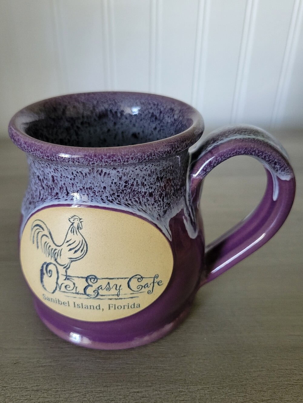 Sanibel Island, Florida Purple Stoneware Mug NWOT